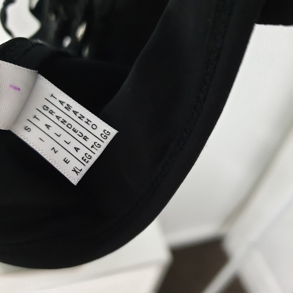 ⬇️$30⬇️NWT AUSXL Mapale Black O Ring Strappy Bralette - Picture 12 of 16